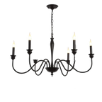 Lampadario campagnolo chic per sala da pranzo