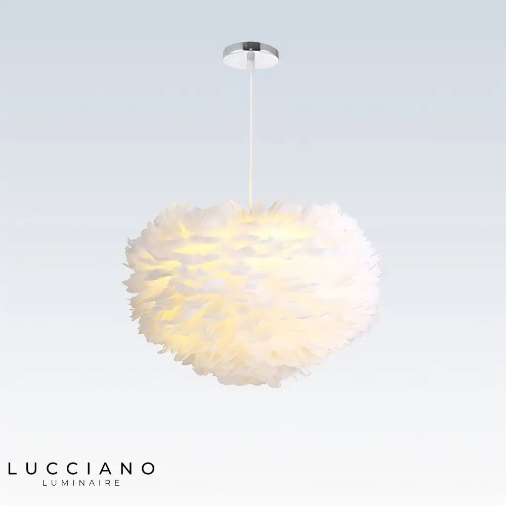 Lampadario camera piuma ragazza