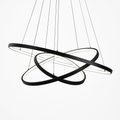 Lampadario di design a anelli sospesi a LED Deco