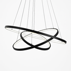 Lampadario di design a anelli sospesi a LED Deco