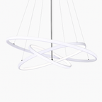 Lampadario di design a anelli sospesi a LED Deco