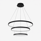 Lampadario di design a anelli sospesi a LED Deco
