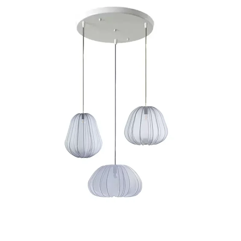 Lampadario in tessuto elegante wabi-sabi