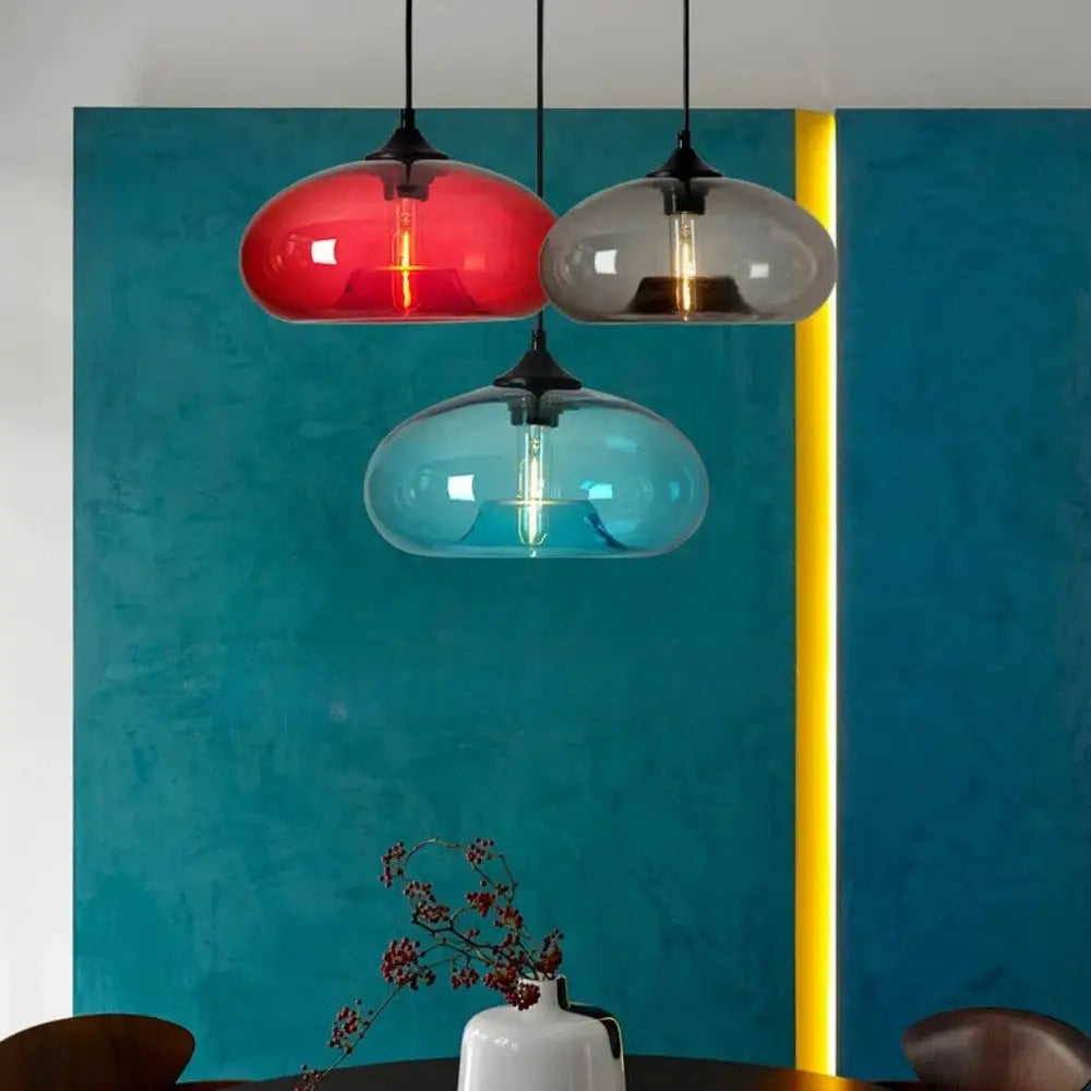 Lampadario in Vetro Loft Nordico Moderno