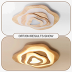 Lampadario LED in legno scandinavo chic