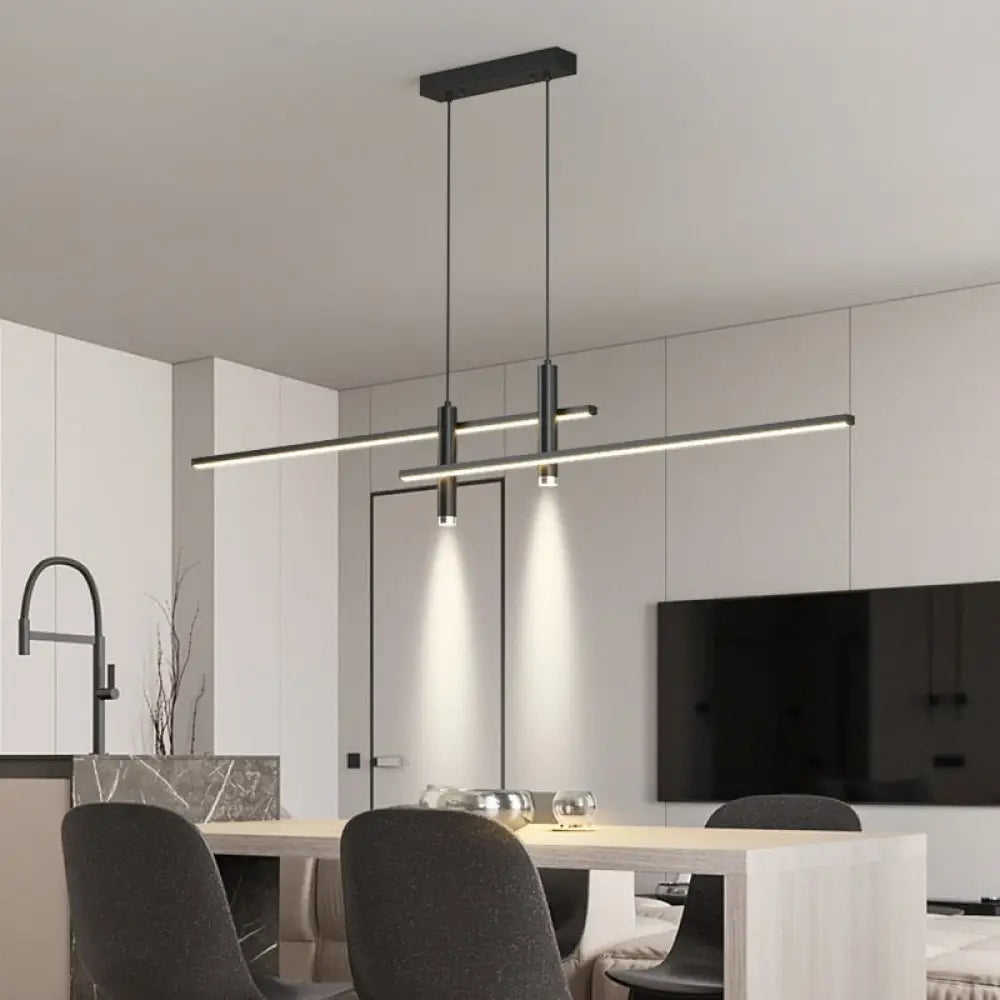 Lampadario LED Sarno minimalista a barre