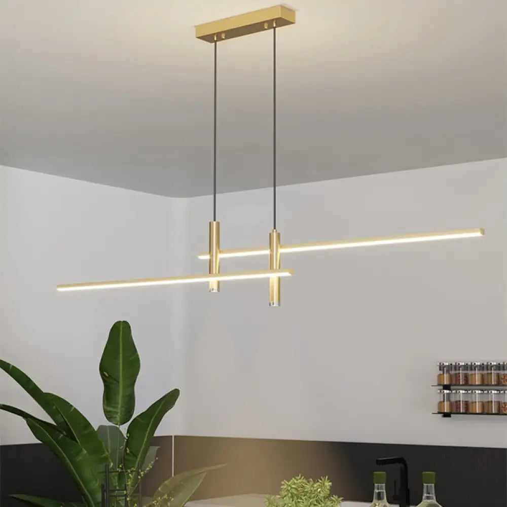 Lampadario LED Sarno minimalista a barre