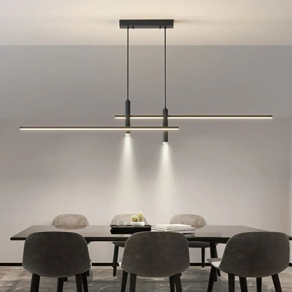 Lampadario LED Sarno minimalista a barre