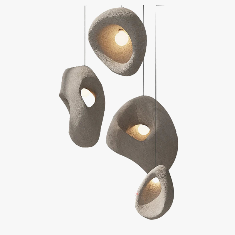 lampadario led wabi-sabi moderno irregolare per decorazione loft