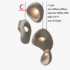lampadario led wabi-sabi moderno irregolare per decorazione loft