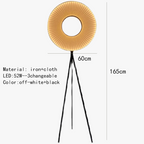 lampadario moderno in tessuto iris led per decorazione d'hotel