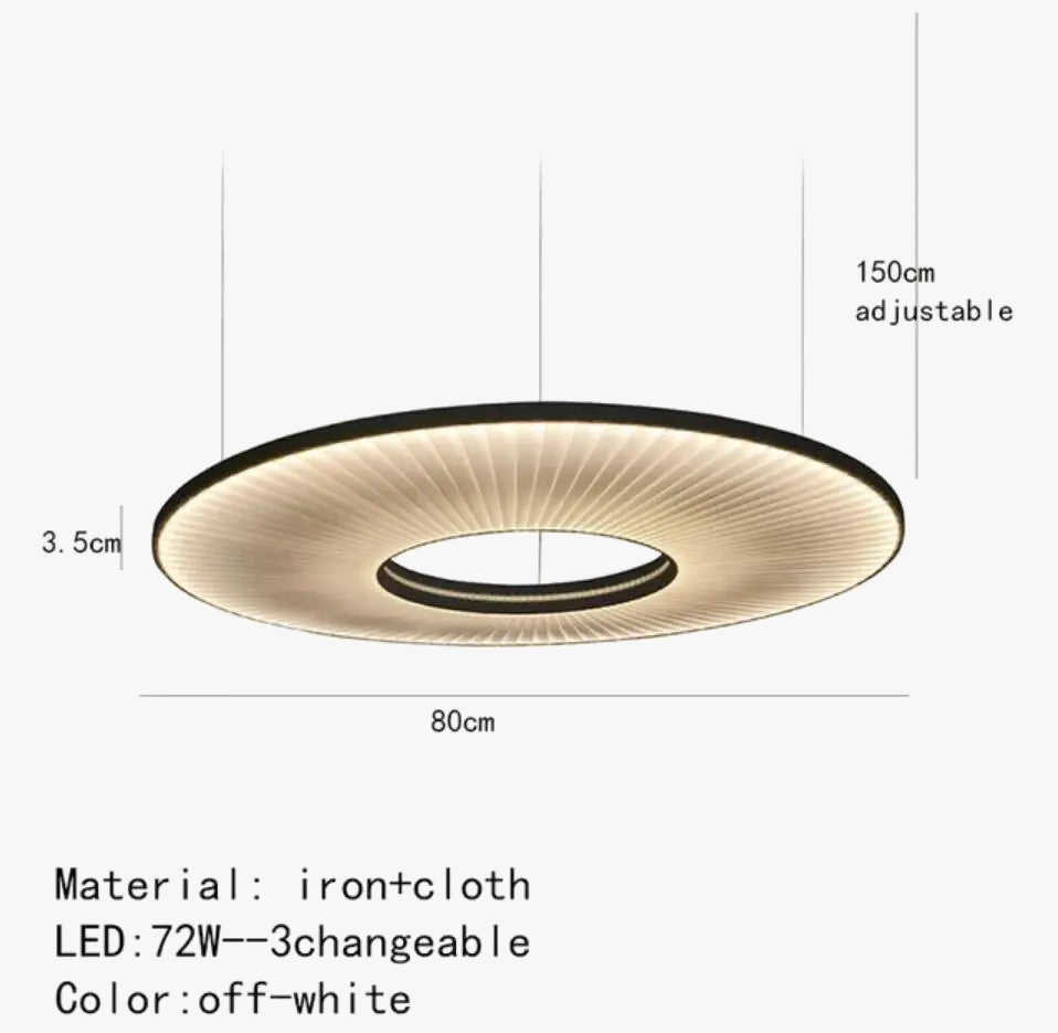 lampadario moderno in tessuto iris led per decorazione d'hotel