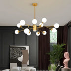 Lampadario in vetro | sala da pranzo, camera da letto e soggiorno stile scandinavo