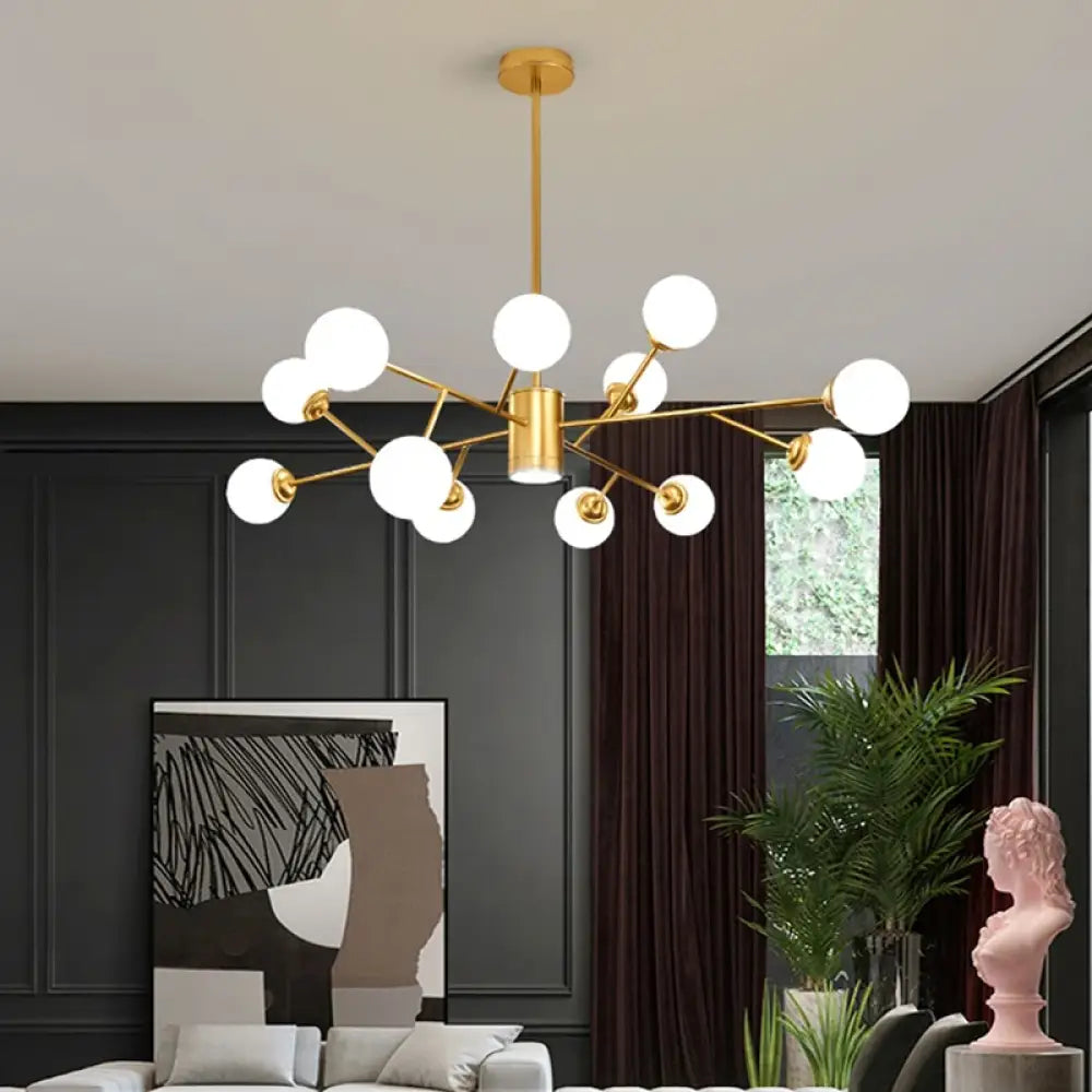 Lampadario in vetro | sala da pranzo, camera da letto e soggiorno stile scandinavo