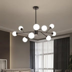 Lampadario in vetro | sala da pranzo, camera da letto e soggiorno stile scandinavo