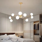 Lampadario in vetro | sala da pranzo, camera da letto e soggiorno stile scandinavo