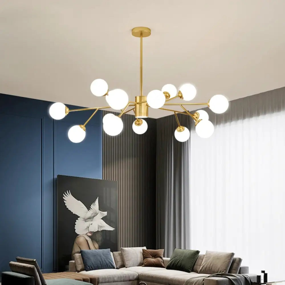 Lampadario in vetro | sala da pranzo, camera da letto e soggiorno stile scandinavo