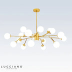 Lampadario in vetro | sala da pranzo, camera da letto e soggiorno stile scandinavo