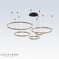 lampadario sospeso cerchio | Salone e sala da pranzo