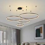 lampadario sospeso cerchio | Salone e sala da pranzo
