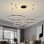 lampadario sospeso cerchio | Salone e sala da pranzo
