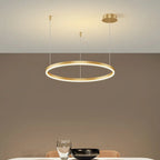 lampadario sospeso cerchio | Salone e sala da pranzo