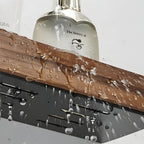 LuxeWood Regal - Scaffale per bagno in legno