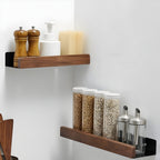LuxeWood Regal - Scaffale per bagno in legno