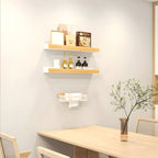 LuxeWood Regal - Scaffale per bagno in legno