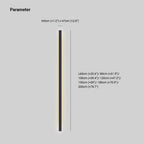 Lampada da Parete LED Nera Slim Moderna Liora