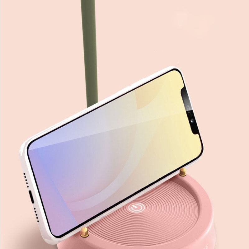 LumaPetal – Lampada da tavolo a forma di fiore con controllo touch e luce portatile in morbidi colori pastello
