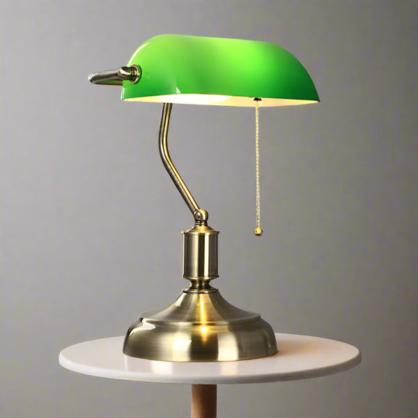 Lampada da Tavolo in Vetro Stile Europeo