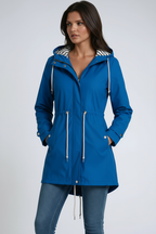 Parka Donna con Cappuccio e Coulisse – Giacca Elegante con Vita Regolabile