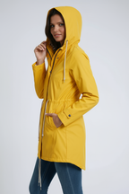 Parka Donna con Cappuccio e Coulisse – Giacca Elegante con Vita Regolabile