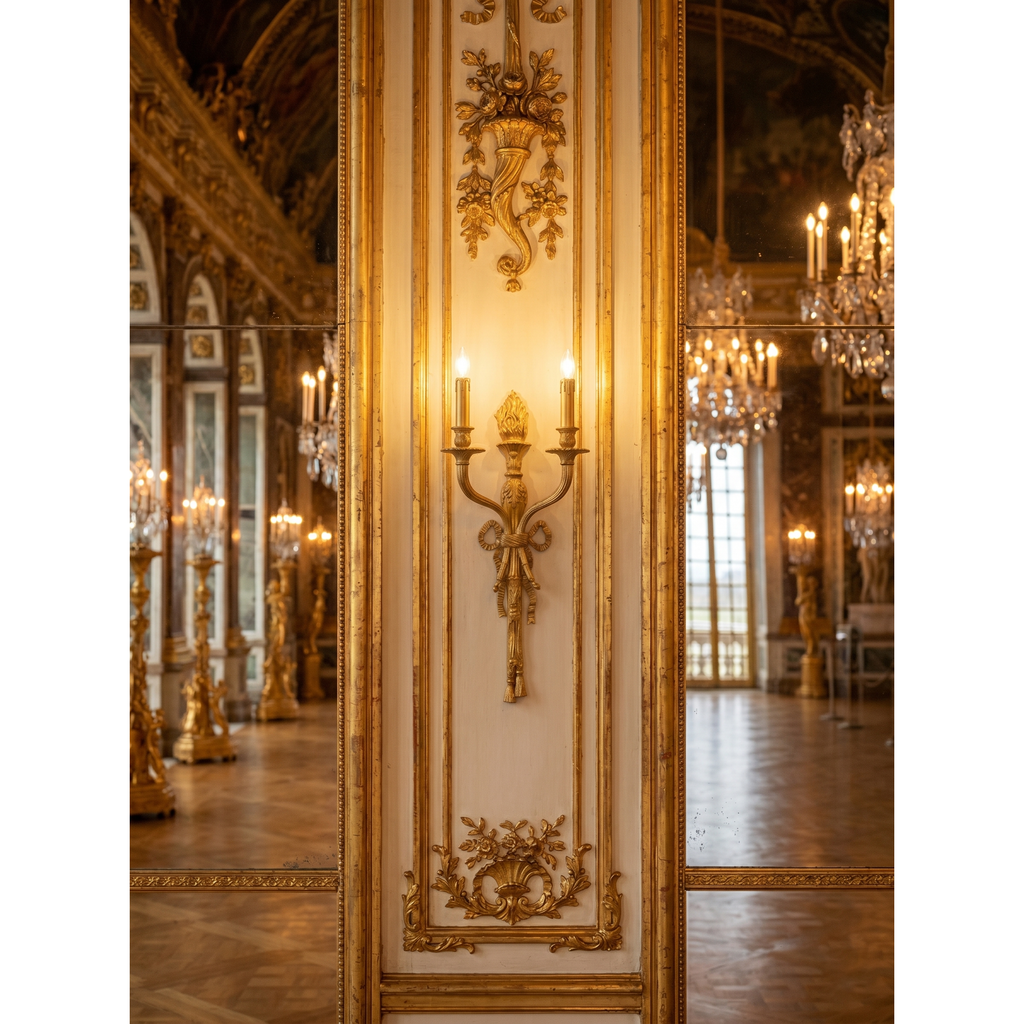 Lampada da Parete in Ottone Madeleine