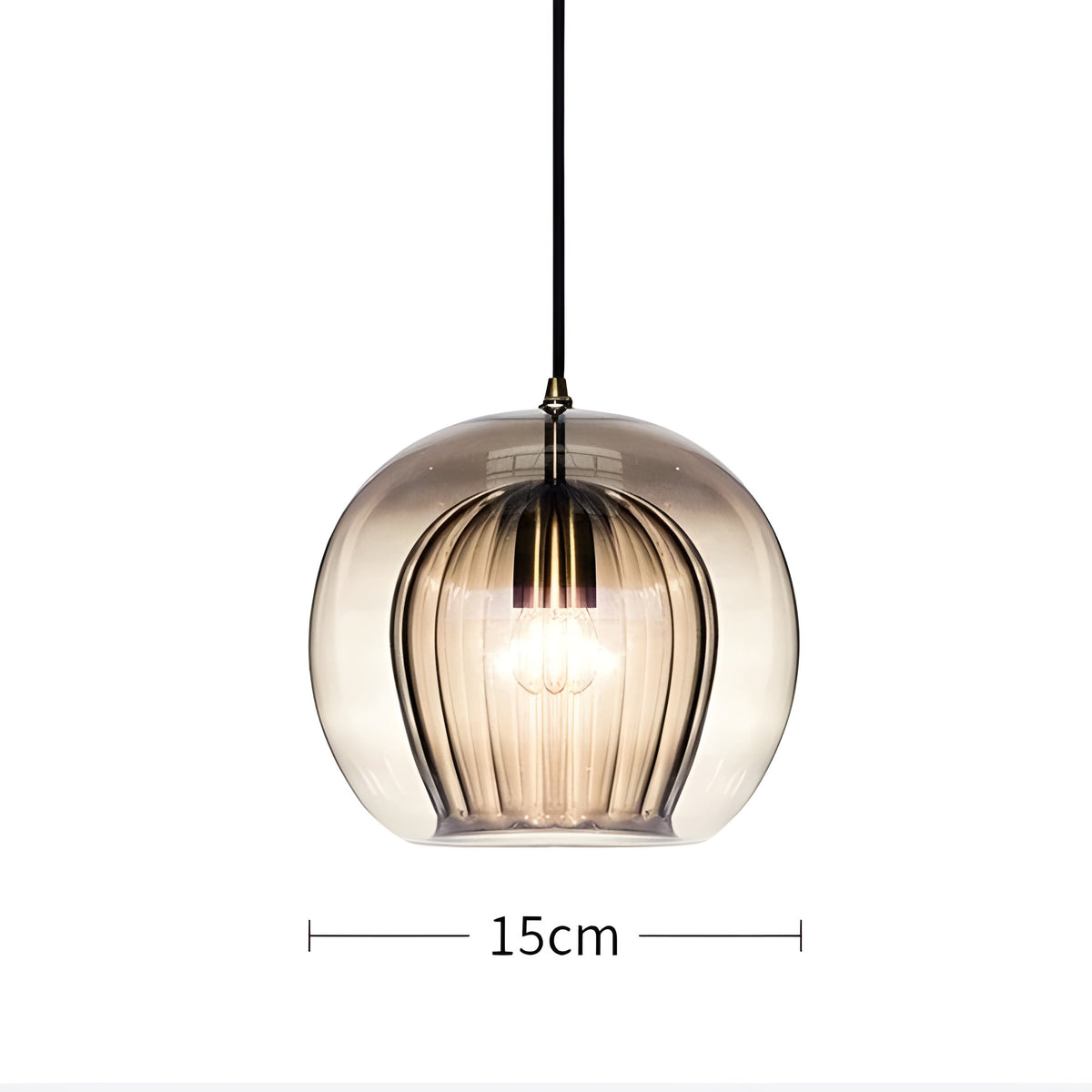 FrostedGlow Light – Lampada a sospensione in vetro moderna