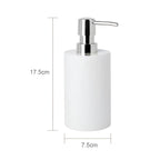 Set da Bagno in Marmo Bianco – Dispenser per Sapone, Porta Sapone, Spazzola per WC & Vassoio | Eleganti Accessori da Bagno