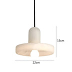 Lampada a sospensione in rame e marmo – design moderno e elegante | Perfetta per camere da letto e sale da pranzo