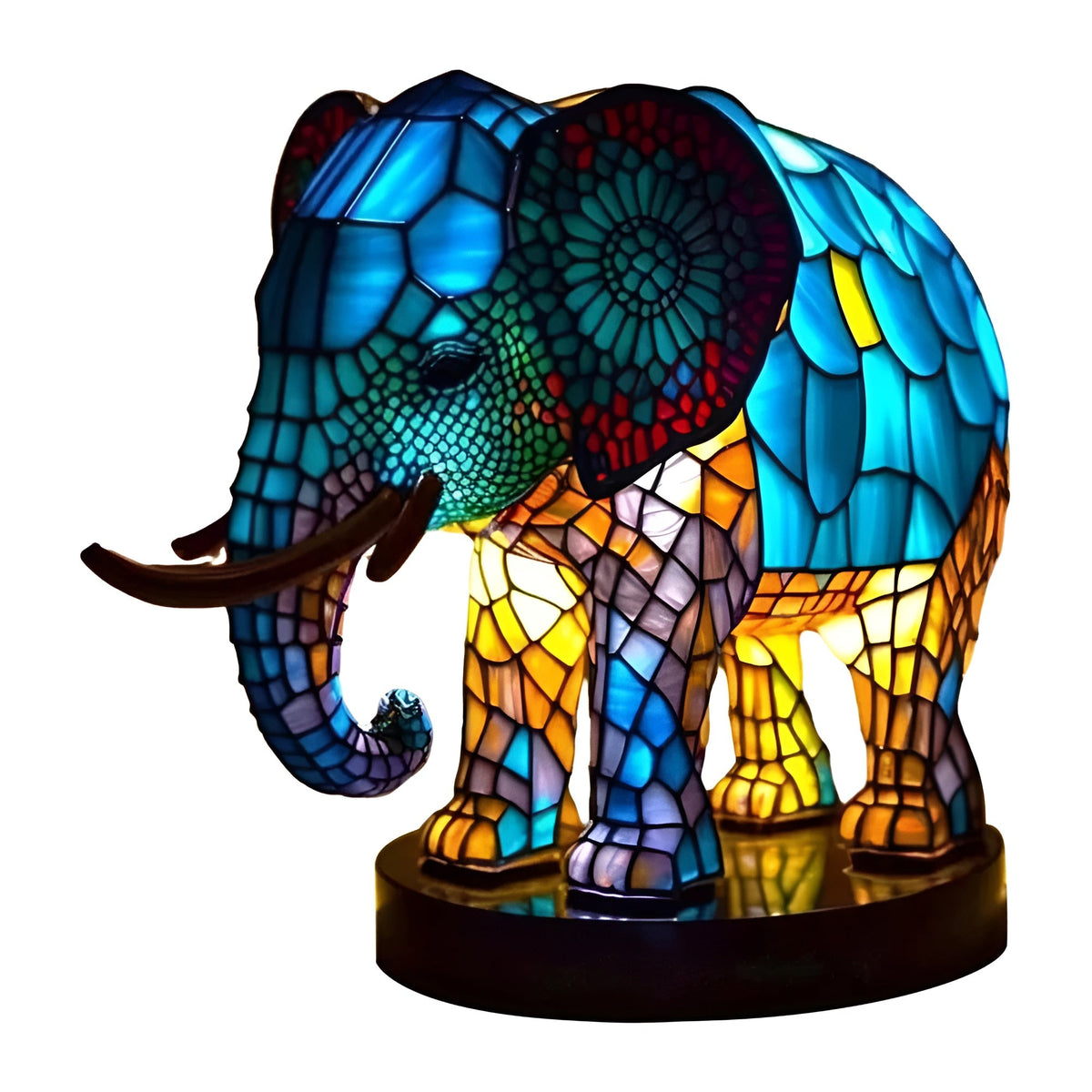 Lampada da tavolo con motivo animale – Drago o Elefante | Ideale per camera da letto e soggiorno