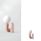 Lampada da tavolo in vetro minimalista – Design nordico elegante | Perfetta per camera da letto, soggiorno e ufficio