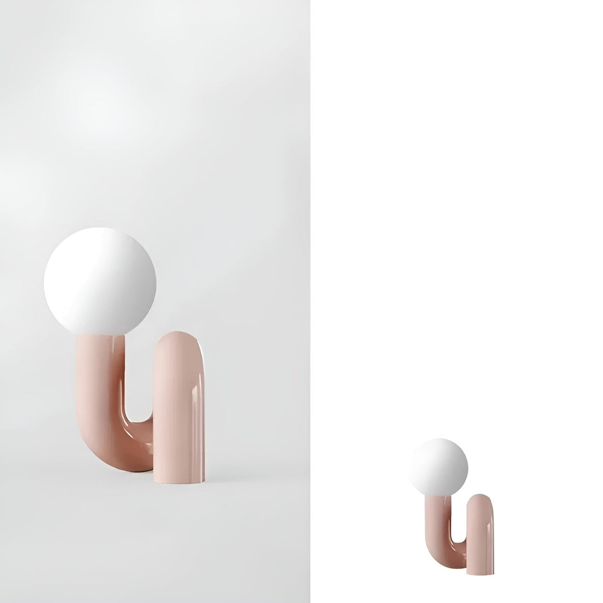 Lampada da tavolo in vetro minimalista – Design nordico elegante | Perfetta per camera da letto, soggiorno e ufficio