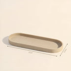 Porta spazzolini in pietra naturale – con dispenser di sapone e vassoio | Eleganti accessori da bagno in travertino