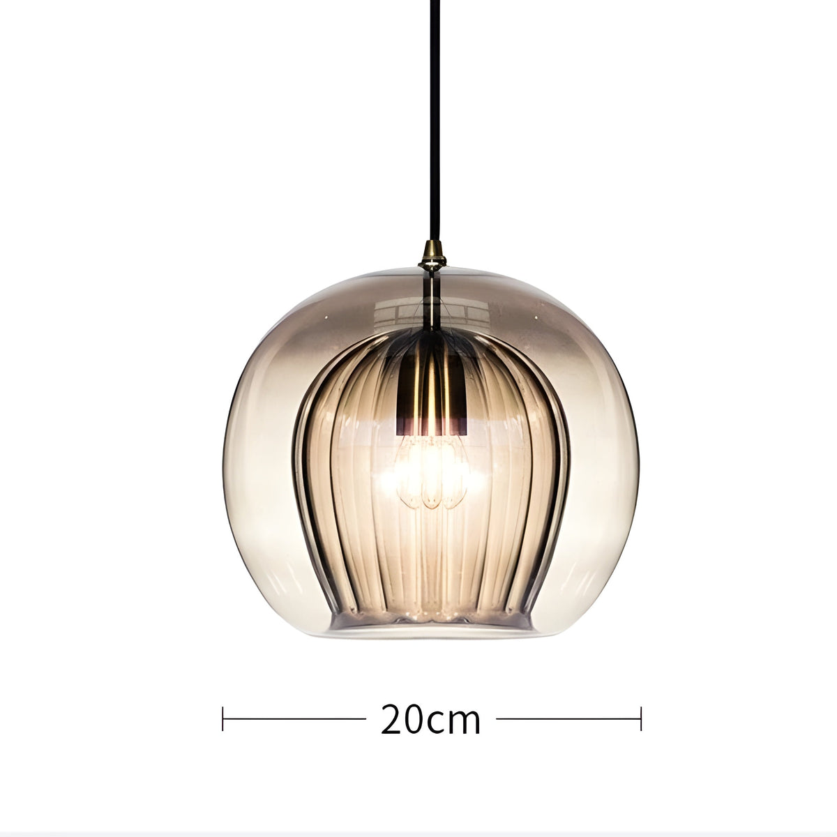 FrostedGlow Light – Lampada a sospensione in vetro moderna