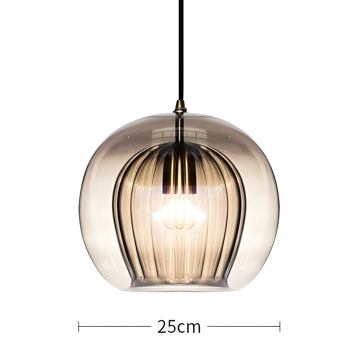 FrostedGlow Light – Lampada a sospensione in vetro moderna