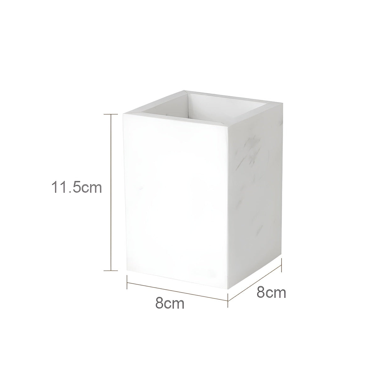 Set da Bagno in Marmo Bianco – Dispenser per Sapone, Porta Sapone, Spazzola per WC & Vassoio | Eleganti Accessori da Bagno