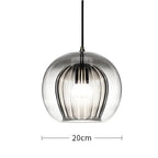 FrostedGlow Light – Lampada a sospensione in vetro moderna