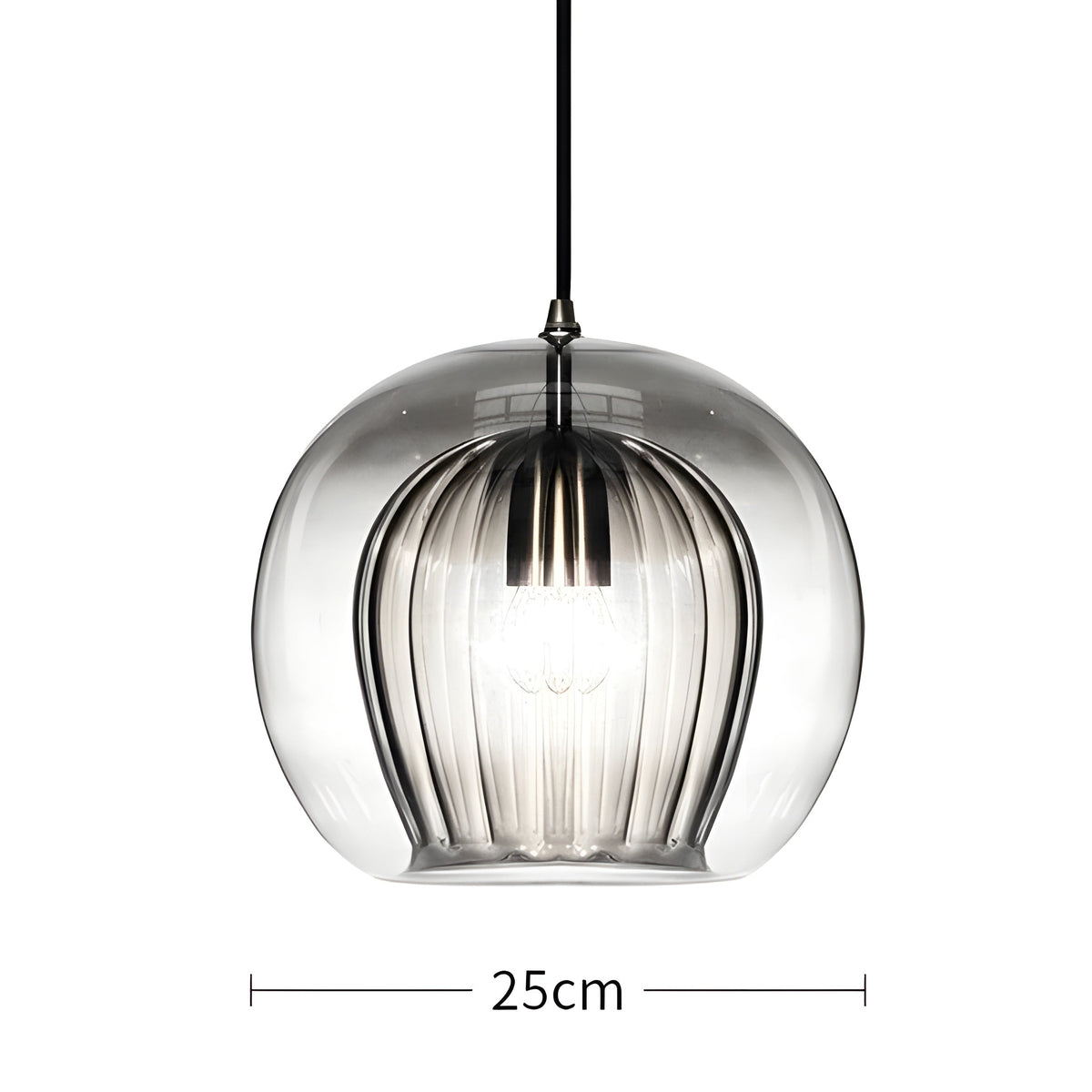 FrostedGlow Light – Lampada a sospensione in vetro moderna