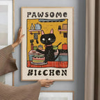 Poster in Tela Cat Chef