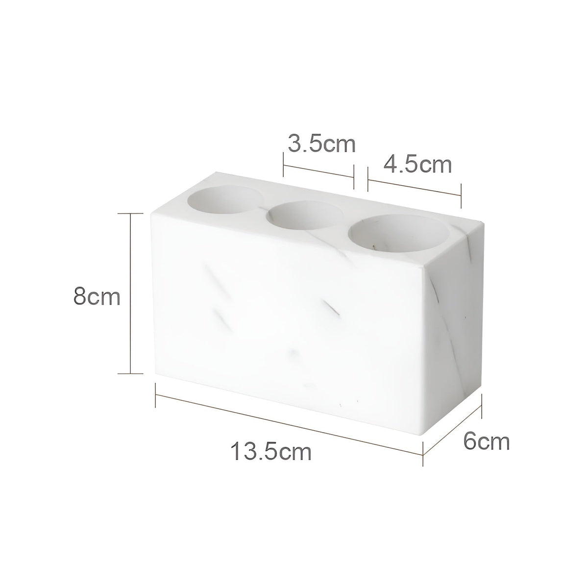 Set da Bagno in Marmo Bianco – Dispenser per Sapone, Porta Sapone, Spazzola per WC & Vassoio | Eleganti Accessori da Bagno