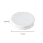 Set da Bagno in Marmo Bianco – Dispenser per Sapone, Porta Sapone, Spazzola per WC & Vassoio | Eleganti Accessori da Bagno